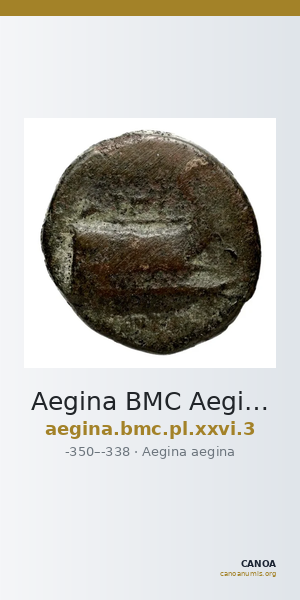 Aegina BMC Aegina pl. XXVI, 3 — CANOA