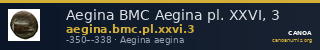 Aegina BMC Aegina pl. XXVI, 3 — CANOA