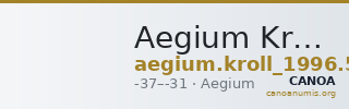 Aegium Kroll 1996 5 — CANOA