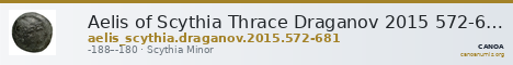 Aelis of Scythia Thrace Draganov 2015 572-681 — CANOA