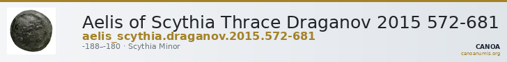 Aelis of Scythia Thrace Draganov 2015 572-681 — CANOA