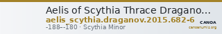 Aelis of Scythia Thrace Draganov 2015 682-6 — CANOA