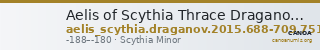 Aelis of Scythia Thrace Draganov 2015 688-709; 751-2 — CANOA