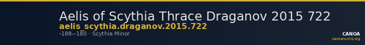 Aelis of Scythia Thrace Draganov 2015 722 — CANOA