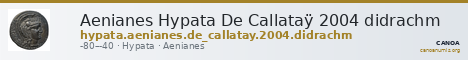Aenianes Hypata De Callataÿ 2004 didrachm — CANOA
