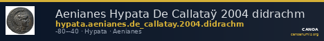 Aenianes Hypata De Callataÿ 2004 didrachm — CANOA