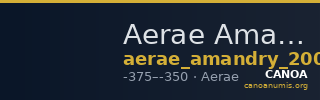Aerae Amandry 2000 p.11, 1-4 — CANOA