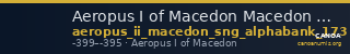 Aeropus I of Macedon Macedon SNG Alpha Bank 173 — CANOA