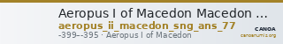 Aeropus I of Macedon Macedon SNG ANS 77 — CANOA