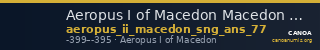 Aeropus I of Macedon Macedon SNG ANS 77 — CANOA
