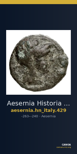 Aesernia Historia Numorum Italy 429 — CANOA