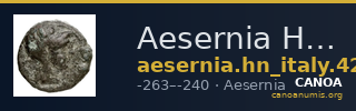 Aesernia Historia Numorum Italy 429 — CANOA