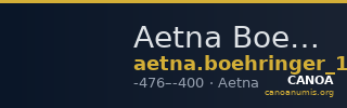 Aetna Boehringer 1968  9 — CANOA