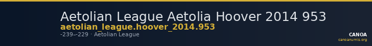 Aetolian League Aetolia Hoover 2014 953 — CANOA