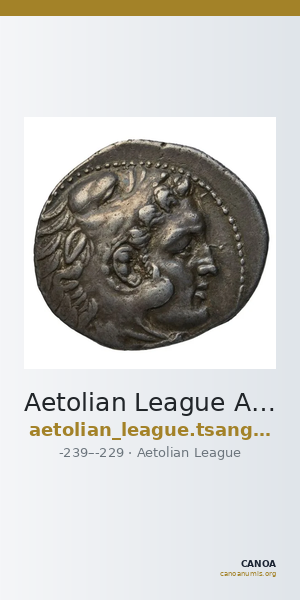 Aetolian League Aetolia Tsangari 2007 Series III, 459 — CANOA