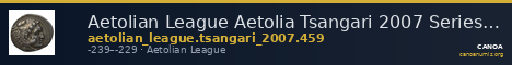Aetolian League Aetolia Tsangari 2007 Series III, 459 — CANOA