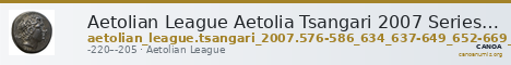 Aetolian League Aetolia Tsangari 2007 Series IV, 576-586_634_637-649_652-669_692-711_721-763_770-785_795-799_806-808_810-820_822 — CANOA