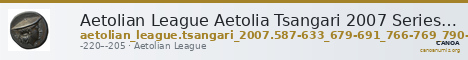Aetolian League Aetolia Tsangari 2007 Series IV, 587-633_679-691_766-769_790-794 — CANOA