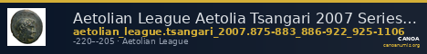 Aetolian League Aetolia Tsangari 2007 Series IV, 875-883_886-922_925-1106 — CANOA