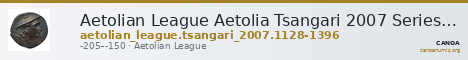 Aetolian League Aetolia Tsangari 2007 Series V, 1128-1396 — CANOA
