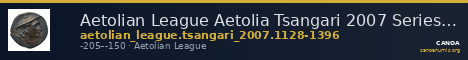 Aetolian League Aetolia Tsangari 2007 Series V, 1128-1396 — CANOA