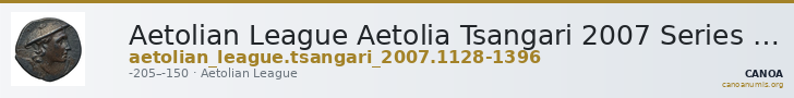 Aetolian League Aetolia Tsangari 2007 Series V, 1128-1396 — CANOA
