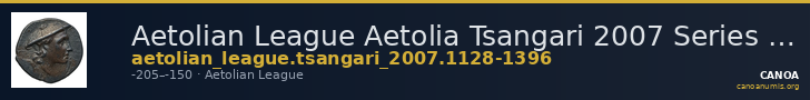 Aetolian League Aetolia Tsangari 2007 Series V, 1128-1396 — CANOA