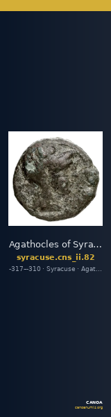 Agathocles of Syracuse Syracuse Calciati 1986 82 — CANOA
