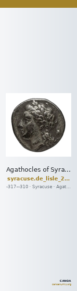Agathocles of Syracuse Syracuse De Lisle 2021 E1 — CANOA