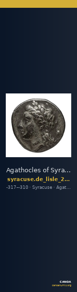 Agathocles of Syracuse Syracuse De Lisle 2021 E1 — CANOA