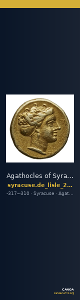 Agathocles of Syracuse Syracuse De Lisle 2021 E3 — CANOA