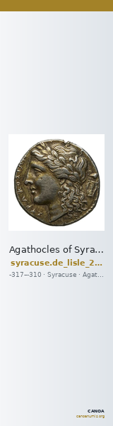 Agathocles of Syracuse Syracuse De Lisle 2021 E4 — CANOA