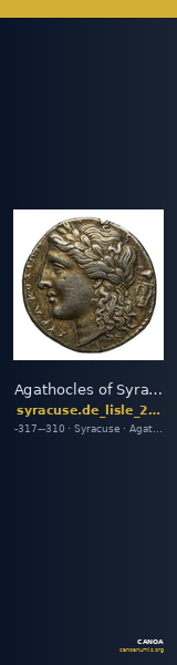 Agathocles of Syracuse Syracuse De Lisle 2021 E4 — CANOA