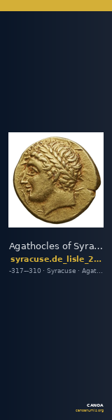 Agathocles of Syracuse Syracuse De Lisle 2021 G1 — CANOA