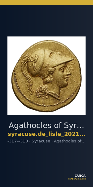 Agathocles of Syracuse Syracuse De Lisle 2021 G4 — CANOA