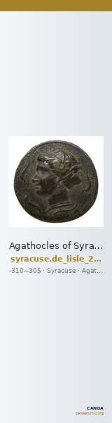 Agathocles of Syracuse Syracuse De Lisle 2021 S1 — CANOA