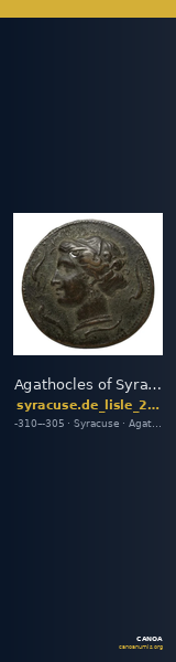 Agathocles of Syracuse Syracuse De Lisle 2021 S1 — CANOA