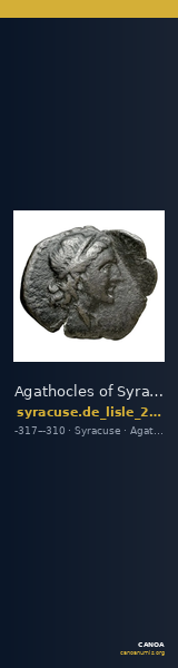 Agathocles of Syracuse Syracuse De Lisle 2021 S3 — CANOA