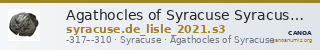 Agathocles of Syracuse Syracuse De Lisle 2021 S3 — CANOA