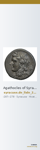Agathocles of Syracuse Syracuse De Lisle 2021 S6 — CANOA