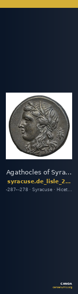 Agathocles of Syracuse Syracuse De Lisle 2021 S6 — CANOA