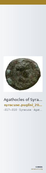 Agathocles of Syracuse Syracuse Puglisi 2009 313 — CANOA
