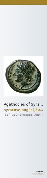Agathocles of Syracuse Syracuse Puglisi 2009 314 — CANOA