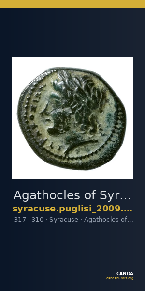 Agathocles of Syracuse Syracuse Puglisi 2009 314 — CANOA
