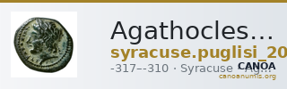 Agathocles of Syracuse Syracuse Puglisi 2009 314 — CANOA