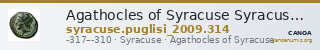 Agathocles of Syracuse Syracuse Puglisi 2009 314 — CANOA