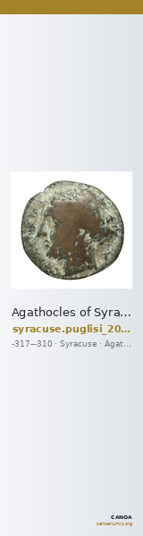 Agathocles of Syracuse Syracuse Puglisi 2009 315 — CANOA