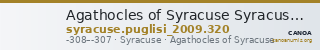 Agathocles of Syracuse Syracuse Puglisi 2009 320 — CANOA