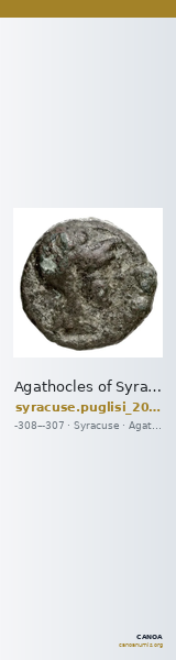 Agathocles of Syracuse Syracuse Puglisi 2009 321 — CANOA