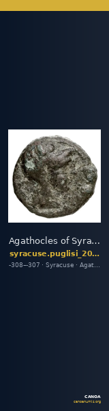 Agathocles of Syracuse Syracuse Puglisi 2009 321 — CANOA